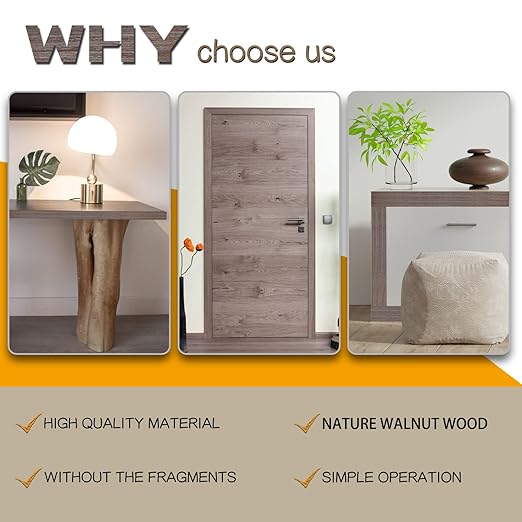 GSCIT Club 15 PCS Wood Veneer, 12 inch x 12 inch Birch, Oak, Maple, Walnut and Red Oak Wood Edge Banding Pre-glued Flexible, Veneer Tape Banding