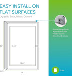 Ghent 36"x24" 1-Door Outdoor Enclosed Vinyl Bulletin Board, Shatter Resistant, with Lock, Satin Aluminum Frame - Ivory (PA13624VX-185), Made in The USA