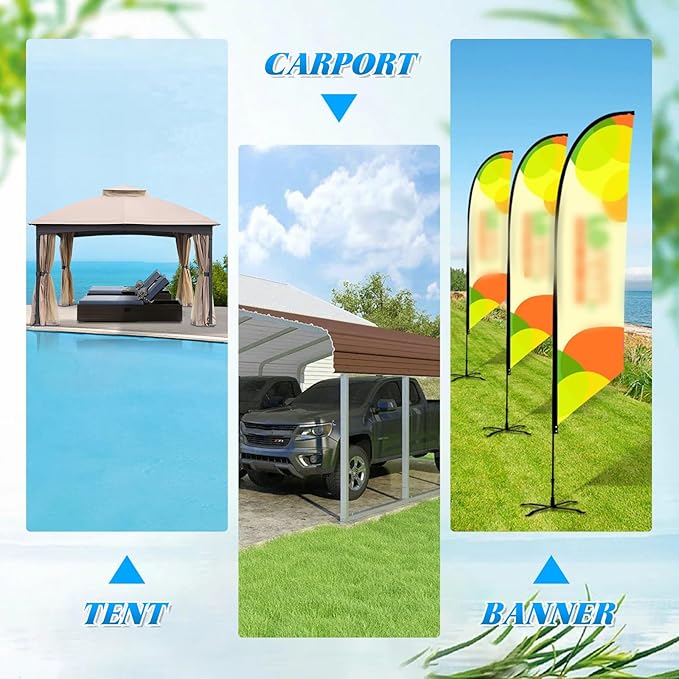 Canopy Water Weights,4 Packs 88LBS Heavy Duty Tent Water Weights Bag for Pop Up Canopy,Canopies,Tent,Gazebo,Gray