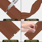 MYFAMIREA 6.5FT Floor Cord Cover Heavy Duty Cable Cover Protector 3 Channels Extension PVC Floor Wire Cover Outdoor Cord Hider Management Cord Cover for Wire on Floor for Home Office Outdoor, Brown,2M
