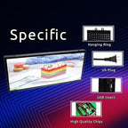 XSGD P6 Programmable Led Sign 40''x17''Outdoor LED Display, IP65 Waterproof Scrolling Digital Signage Displays, RGB Full Color LED Screen, WIFI Control Custom Images and Video for Business