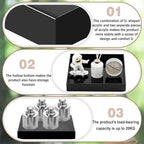Chunful Black Acrylic Display Box Riser Trophy Base Acrylic Pedestal Stand Block Versatile Trophy Diorama Base and Storage for Photography Props Home Office Decor Showing(12" L X 12" W X 2" H)