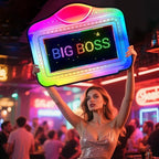LED display Bottle Service Sign Club signs for bottle service Color Display Lights with APP Programmable Scroll Play, Hand Holding Light Box letter board Ideal for bars, nightclubs, and parties