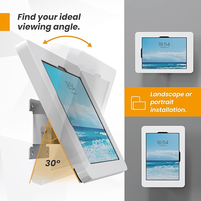 Tablet Wall Mount Compatible with 10.9" iPad 10th, Pro 11" 1 2 3 4, Air 4 5, Air 11", iPad 11"(A16) - BSW101WA