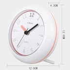 OSTAR Waterproof Bathroom Shower Clock, Analog Quartz Clock Hanging Stand Dual Purpose, One AA Battery Operated 4.72 inch Round Size