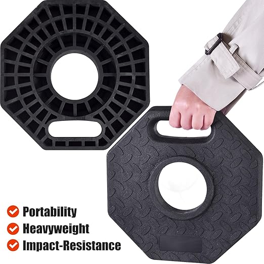 Traffic Delineator Post Cones with Heavy-Duty Octagonal Rubber Base, Channelizer Post Kit for Road Construction Work, Traffic Guidance, Garage Parking, Crowd Control (9, 42")