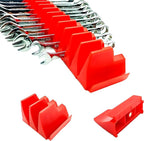 92PC Magnetic Wrench Organizer for Toolbox Drawers - Heavy Duty Modular Tool Rack with SAE/Metric Labels,Customizable Storage & Strong Magnet Base (Red)