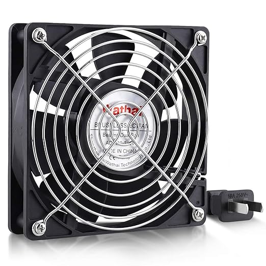 Wathai EC 120mm x 25mm Ball DIY Cooling Ventilation Exhaust Fan 110V 115V 120V 220V 240V AC Axial Case Muffin Fan