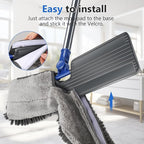 Masthome Microfiber Mops for Floor Cleaning,Dust Mop with 4 Reusable Pads,Flat Flip Mops for Wet & Dry Use,Professional Microfiber Mop for Hardwood, Laminate,Tile Floor Cleaning-1 Scraper