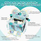 Premium Baby Shopping Cart Cover & High Chair Seat Protector - Universal Fit for Grocery Carts, Restaurant Chairs，Restaurant Seats, and Park Swings-Girl & Boy（Ocean Blue）