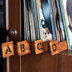 Vinyl Record Dividers, Alphabetical Vinyl Record Storage Dividers A-Z, 26 Record Rack Organization Guides, Album Box Collection Bins for Music Lovers