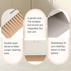 Mini Trash Can Broom Dustpan: Small Hanging Garbage Lint Bin for Laundry Room Office Desk Kitchen Cabinet Door Dorm Table Car RV - Tiny Countertop Bedside Wall Mount Trashcan Brush Dust Pan Set