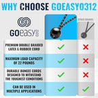 GOEASY0312 Ball Bungee Cords 6 Inch - 50 PCS Bungee Balls with Elastic String for Canopy, Tarp, Straps, Tent, Poles & Wires, for Outdoor & Indoor Activities | GOEASY0312