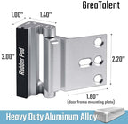 6PACK Home Security Door Reinforcement Lock Childproof, Add High Security to Home Prevent Unauthorized Entry, Aluminum Construction Finish, Frame Lock, Silver