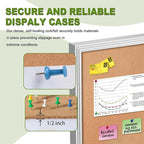 36x24 Inch Lockable Outdoor Enclosed Bulletin Board, Weatherproof Cork Noticeboard with Locking Door, Tamperproof Wall-Mounted Aluminum Frame Notice Poster Memo Board