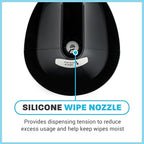 Zogics Wall Mounted Dispenser for Gym Wipes – No-Touch Sanitizing Wipes Dispenser, Mounts Easily to Wall for Quick Access to Disinfecting Wet Wipes (1 Unit)