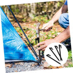 10pcs Wind-Resistant Plastic Beach Tent Stakes for Sand Camping Ground Anchors Outdoor Rug Pegs for Gardening Hiking and Tarp Stabilization