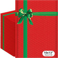 Christmas 10x13 Inch Poly Bubble Mailers |Self Seal Padded Envelopes for Thick books | Air Cushioned Bubble Mailer | Usable Size 9.5x13 Inch | Waterproof Lightweight Mailing | 100 Pack Bulk