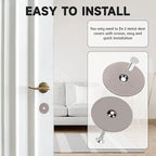 Door Hole Cover Plate, Door Knob Cover Door Knob Plate 2-5/8" Diameter Bronze Door Knob Covers Door Hole Filler Plate for Home Security