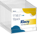 KSacry 10 Pcs Acrylic Sign Holder 11 x 8.5, Horizontal Wall Mount Sign Holders with 3M Adhesive, Clear Plastic Frames Paper Display Sign Holders for Office, Home, Store, Restaurant - No Drilling
