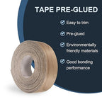 PATIKIL Walnut Edge Banding, 2 in x 49.2 ft Wood Veneer Tape, Pre-glued Flexible