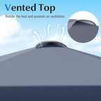 Tangkula 10x10 FT Pop up Canopy with Sidewall, Easy Setup Outdoor Tent with Wheeled Bag, 4 Sandbags, 4 Ropes, 4 Anchors, 8 Stakes, Vented Top, Portable Canopy Tent for Party Event Patio (Gray)