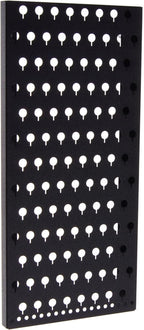Angelynn's Wall Mounted Earring Holder Organizer Display for Small and Medium Women Post Stud Dangle Pierced Earrings, Hanging Closet Jewelry Storage Rack, Michelle Black 9" x19 3/4"