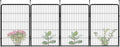 FXW Garden Fence Outdoor for The Yard – 40in(H) x 9.1ft(L) Heavy Duty Metal Animal Barrier for Dog and Rabbit, Decorative Dog Fence, 4 Panels, Black