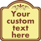 Custom Weatherproof Sign, Aluminum, 10*10 Inch, Indoor & Outdoor, Office, Home, Business, Delivery
