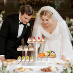 4 Tier Cupcake Stand, Acrylic Dessert Tree Tower Display Holder for Wedding Birthday Party Candy Bar Decor