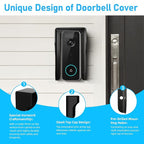 Doorbell Rain Cover,Ring Doorbell Cover,Waterproof Doorbell Anti-Glare Cover,Doorbell Rain Shield/Protector/Plate/Guard,Suitable for Access Control Keypad，Fingerprint Lock，Outdoor Keypad (5.8*2.6IN)