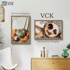 VCK 20x30 Frame 5 Pack - Brown Walnut, Natural Textured Solid Wood Poster Picture Frame, Wall Mounting Hanging
