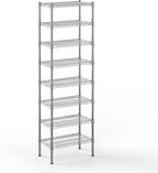 14" Deep x 24" Wide x 74" Height Wire Shelving Kit | 8-Tier | NSF Commercial Storage Rack Unit