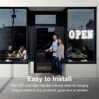 40" x 14" Large LED Open Sign with Remote Control High Bright Visibility Business Signs 14 Mode Electric Display Sign Suitable for Shop, Bar, Hotel, Retail and Restaurant