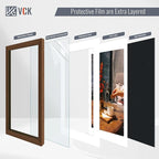 VCK 18x24 Poster Frame 5 Pack - Brown, High-End Wood Picture Frames with Polished Plexiglass, Display 16x20 Photo with Mat or 18x24 without Mat, Art Gallery-Quality, Wall Hanging, Brown