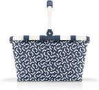 reisenthel carrybag signature navy- Sturdy shopping basket with plenty of storage space and practical inner pocket - Elegant and water-repellent design