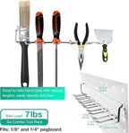 G.CORE 12 Pack Peg Board Tool Utility Hooks, Heavy Duty Pegboard Set Hooks Hangers, Pegboard Accessories for Garage Kitchen Bathroom Home Improvement Retail Display Shelf Board Craft Room Organization