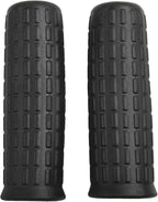 2Pcs Wheelbarrow Rubber Handles Replacement, Anti-slip Handle Grip Covers Weatherproof Handles Non-Slip Round Tubes for Garden Carts(122x32mm Black)