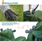 TANG 39"x97" Faux Ivy Privacy Fence Screen Roll- 9Pcs Artificial Leaf Fences Greenery with 130 GSM Mesh Panel,Outdoor Green Wall Chain Link Fence Covering for Balcony Backyard Patio, Ivy
