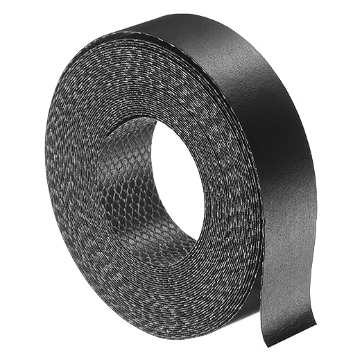 uxcell Black Edge Banding Tape, 7/8 Inch x 25ft Pre-Glued Flexible Veneer Edge Edging Strips Wood Tape for Cabinet Repair and Furniture Restoration