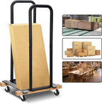 Door Dolly Panel Mover Converter, No-Flat Wheels, Move Sheetrock, Plywood, Doors and More