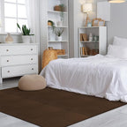 Carpet Tiles Peel and Stick 24” x 24”, Self Adhesive Soft Padded Flooring Stickers, Brown Home Decor for Bedroom Living Room Office, 10 Tiles & 40 sq ft per Box