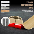Floor Cord Cover Self Adhesive Cord Hider,10FT Cable Management, Extension Strip Protector for Wires, Prevent Cable Trips for Offices, Gyms, Exhibitions Cavity:0.51"(W) x 0.3"(H) WoodLightyellow