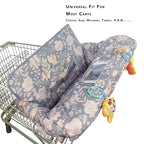 ICOPUCA Shopping Cart Cover for Baby, 2 in 1 cart Cover for Babies N high Chair Cover, Padded Grocery cart Cover for Baby Girl boy, Universal fit