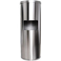 Stainless Steel Floor Stand Wipe Dispenser with Built-in Trash Can: Fits Sanitizing and Disinfecting Wipe Refill Rolls - Perfect for Gyms, Schools, Offices, Commercial Facilities