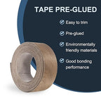 PATIKIL Walnut Edge Banding, 2 in x 25 ft Wood Veneer Tape, Pre-glued Flexible