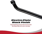 Presa Heavy Duty Black Steel Peg Board Shelving Hooks, 8-Inch, 50-Pack