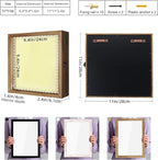 TJ.MOREE Shadow Box Display Case 11 x 11 Flowers Shadow Box Frame with Glass Window Picture Frame Wedding Bouquet Memorabilia Medals Photos Memory Box for Keepsakes - Carbonized