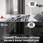 BGment Blackout Curtains for Bedroom - Grommet Thermal Insulated Room Darkening Curtains for Living Room, Set of 2 Panels (52 x 63 Inch, Grey)