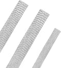Copper Wire Loom - EMI/RFI Shielding Flexible Cable Management for Automotive Audio, Industrial Expandable Cables, Marine Wiring & Computer Case ﻿ (Tinned Copper, 10mm (3/8")-16ft)